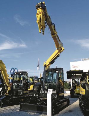 Auf der diesjährigen bauma stellte Yanamar den Kompaktbagger B7 Sigma-6 vor.  (Foto: Heiko Metzger)