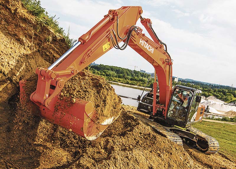 Speziell für den europäischen Markt entwickelt punkten die neuen Hitachi ZX-6-Bagger mit maximaler Effizienz und Zuverlässigkeit.  (Foto: Hitachi)