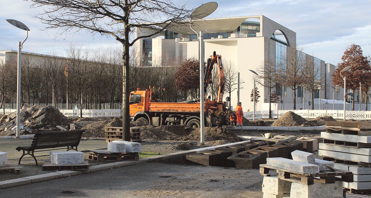 Baustelle in der Nähe des Bundeskanzleramts in Berlin-Mitte.  (Foto: Jasch Zacharias)