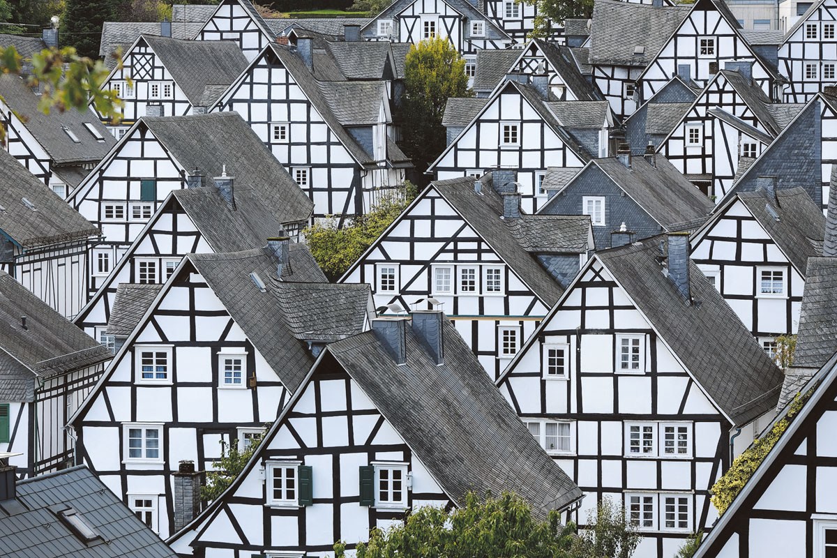 Sanierte Altbaufassaden in der Kleinstadt Freudenberg (Nordrhein-Westfalen). (Foto: Pixabay)